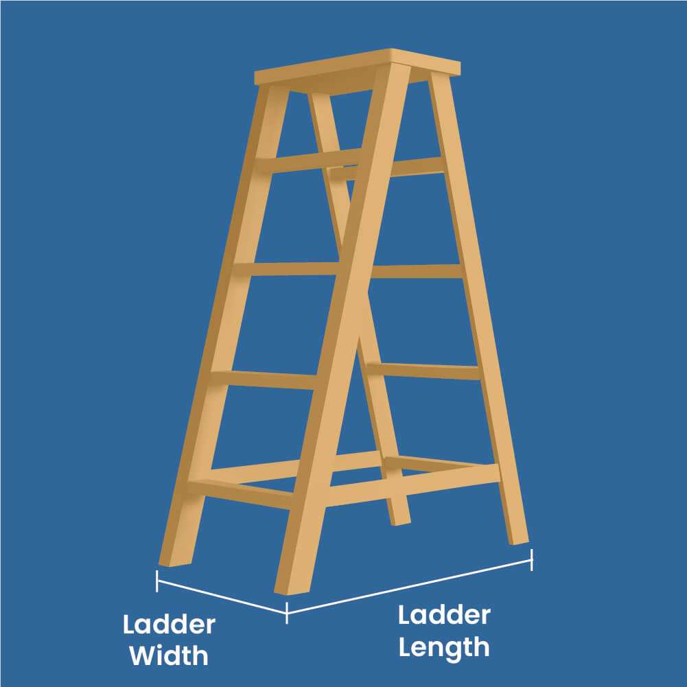 Step by Step - Does width and length when ladder if fully opened really matters while working?