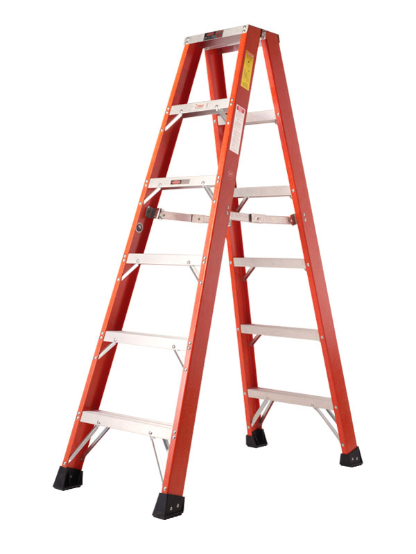 Fiberglass Double Sided A-Shape Ladder