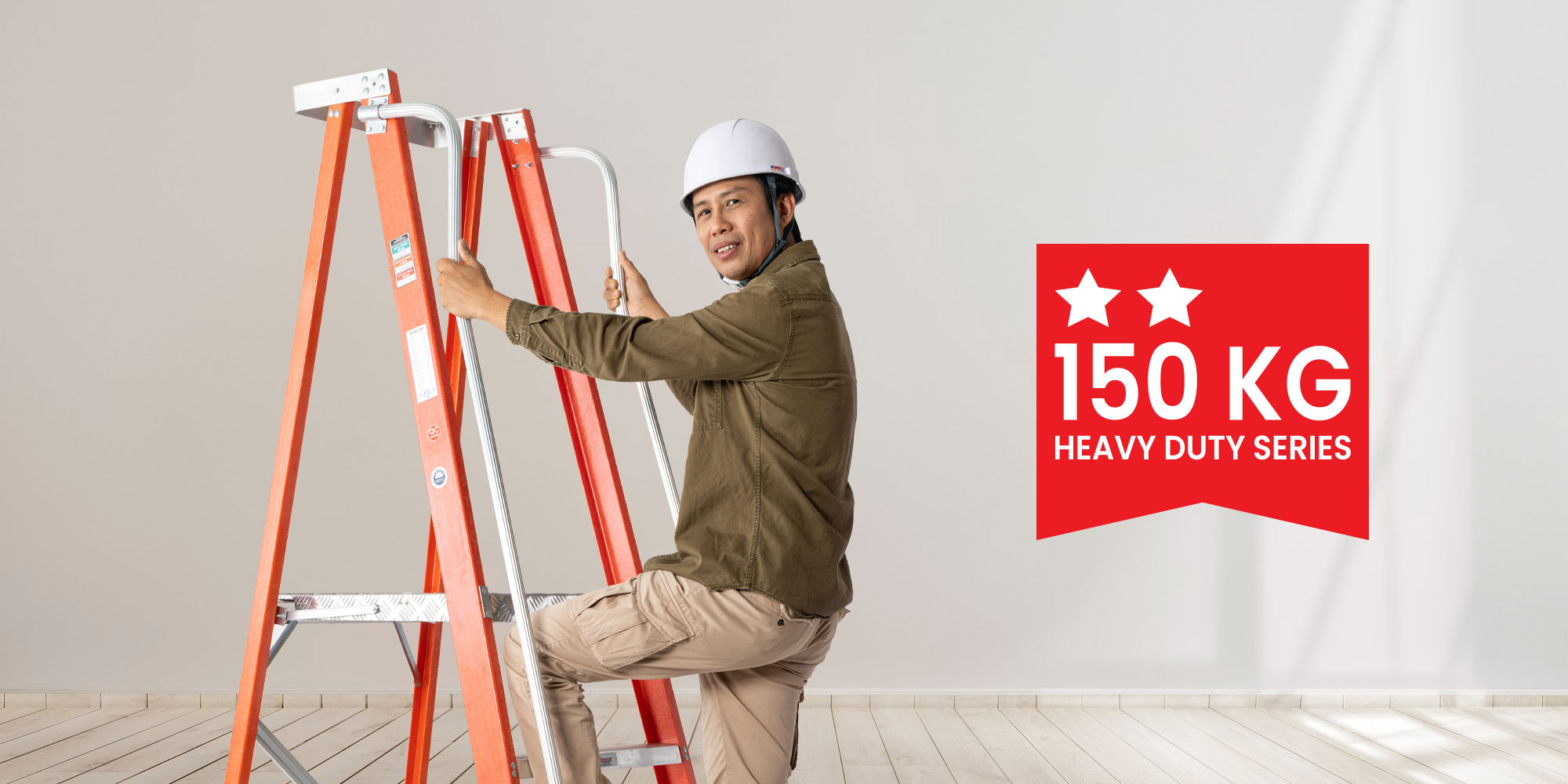 fiberglass platform ladder