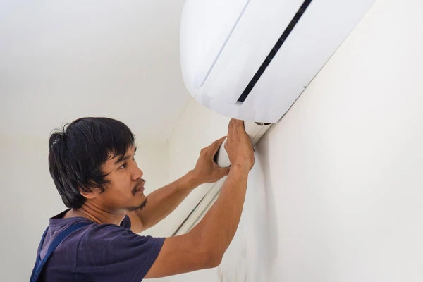 connecting pipe and wiring