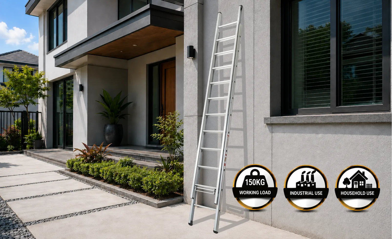 Aluminium Double Extension Ladder Aluminium Double Extension Ladder