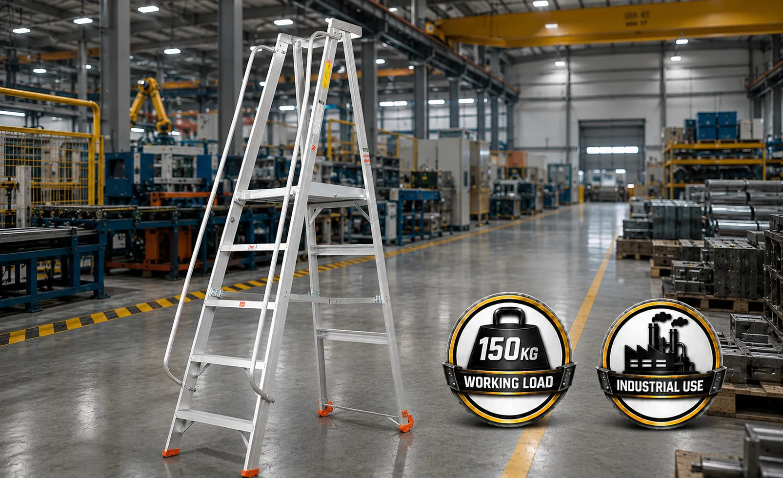 Aluminium Platform Trolley Ladder Aluminium Platform Trolley Ladder