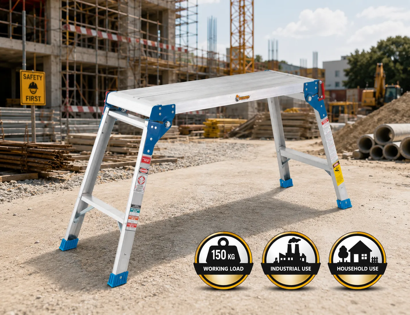 Aluminium Working Platform Ladder Aluminium Working Platform Ladder