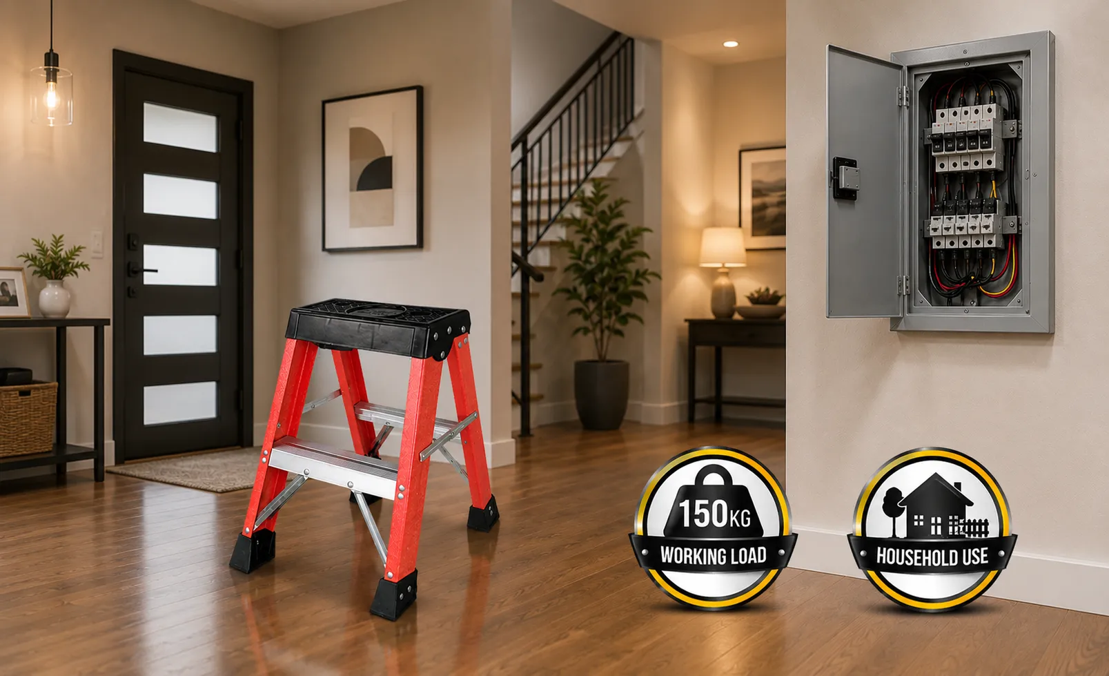Fiberglass Single SIded A-Shape Step Stool Fiberglass Single SIded A-Shape Step Stool